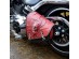 3D Skull Red with Black Top Leather Swingarm Left Single Bag for Harley Davidson Breakout 2018 onwards